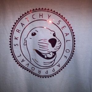 Rare Q-Bert Skratchy Seal of Approval DJ Q-Bert T-Shirt
